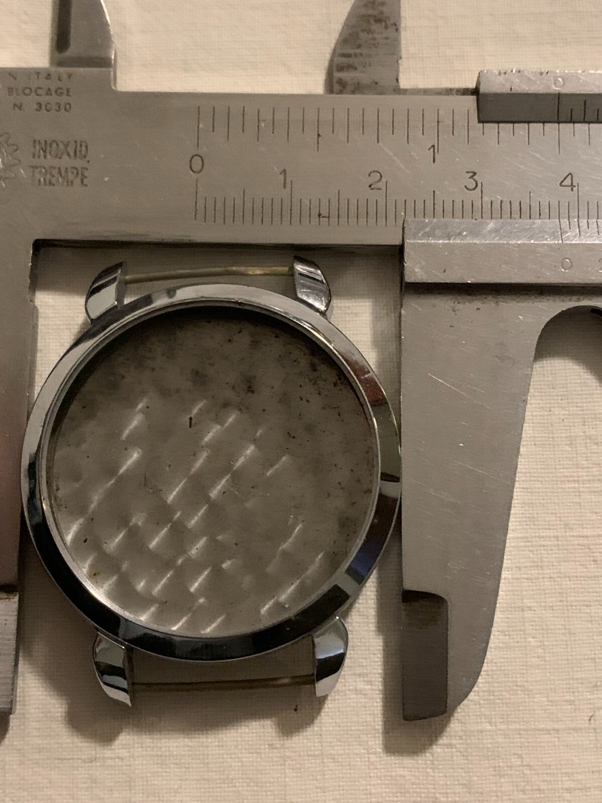 38mm Single Button Chronograph Case Fixed Lands 1920s/30s NOS
