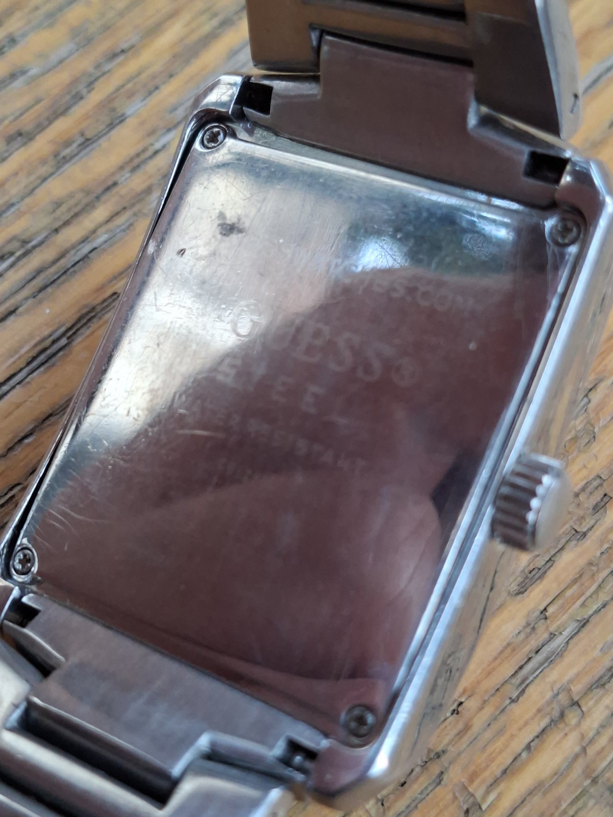 GUESS STEEL rectangle multifunction men’s watch