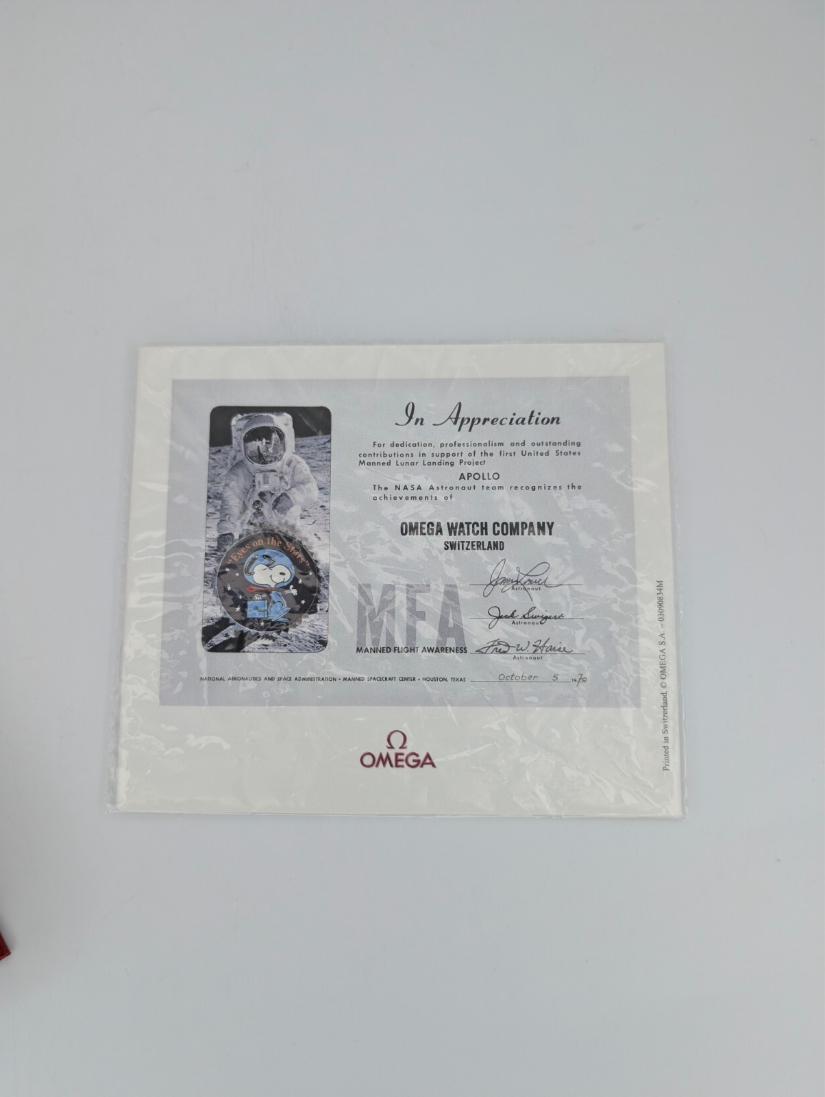 Omega Speedmaster Professional Moonwatch Snoopy 35785100 Full Set Ø42mm #3036