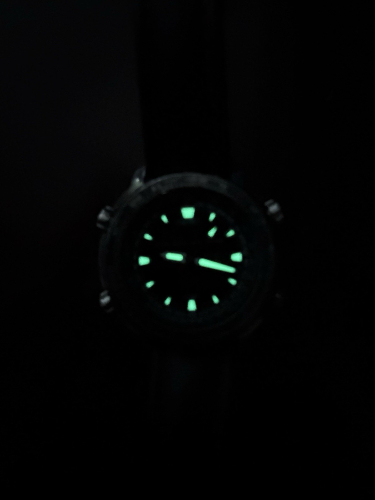 Seiko Flightmaster Analog/Digital Quartz Black Dial 100m Slide Rule Leather