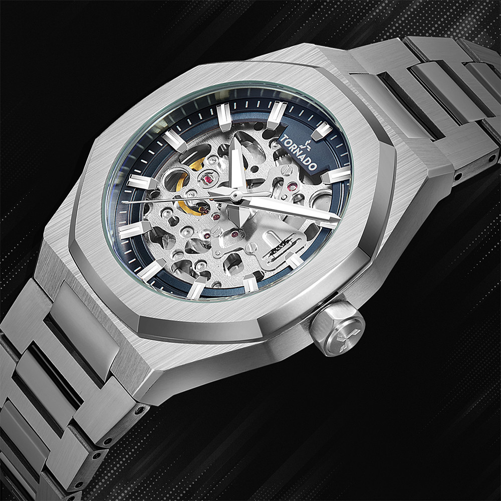 Tornado Autonova Men’s Automatic Watch | Blue Dial, 41X51mm, 100 m (10 ATM)