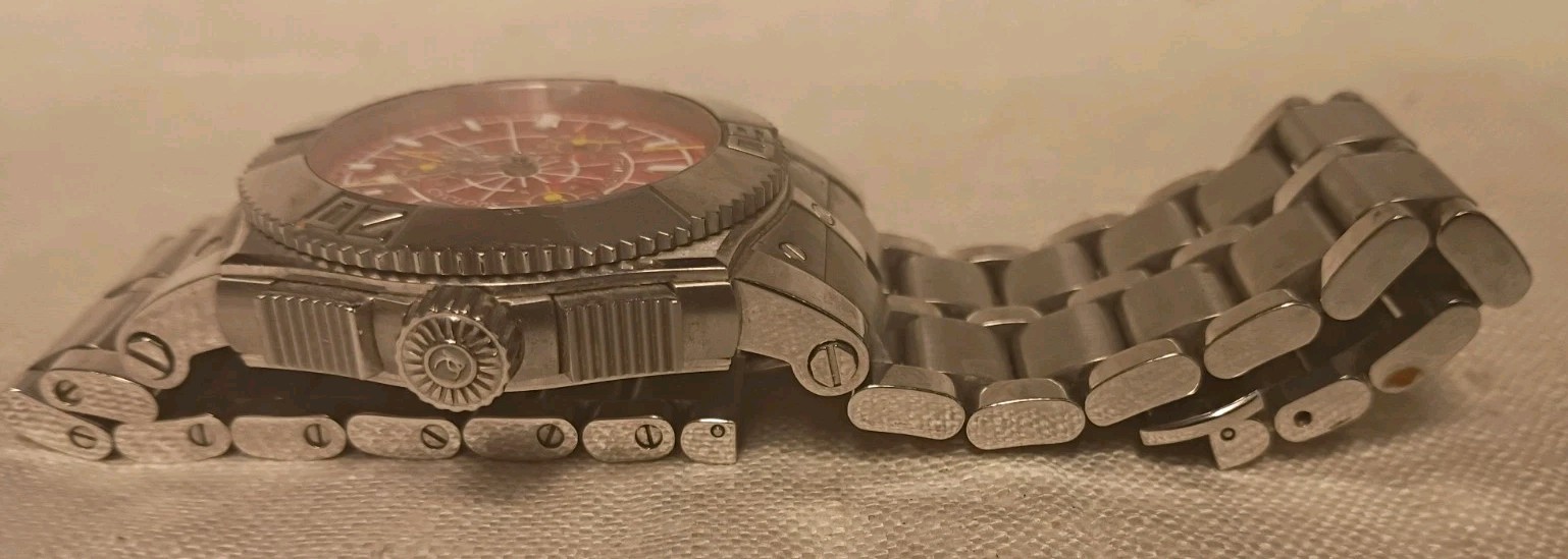 RENATO CYCLOPS COLLEZIONI Hand Made Red Dial Swiss Watch ETA-251-272 98/360 LP