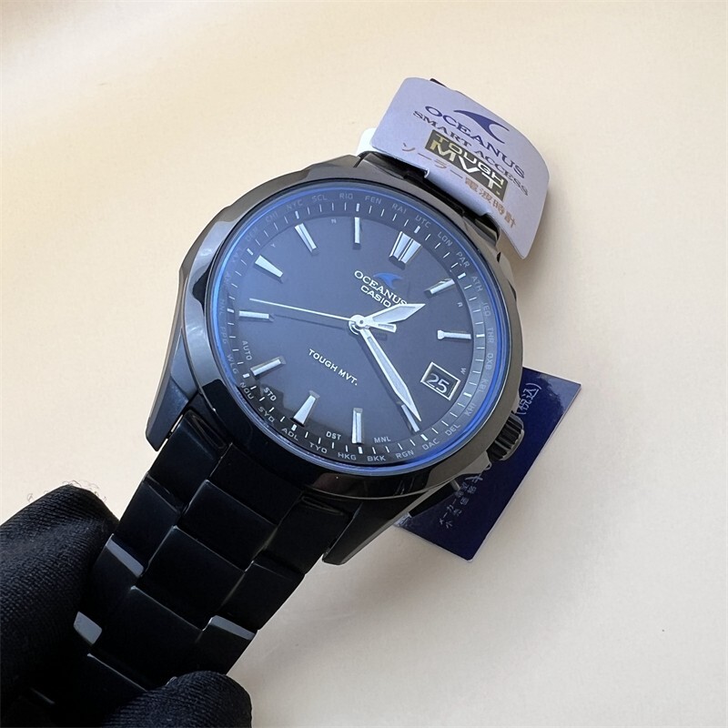 CASIO OCEANUS Titanium analog Radio Waves Solor Men’s Watch OCW-S100B-1AJF