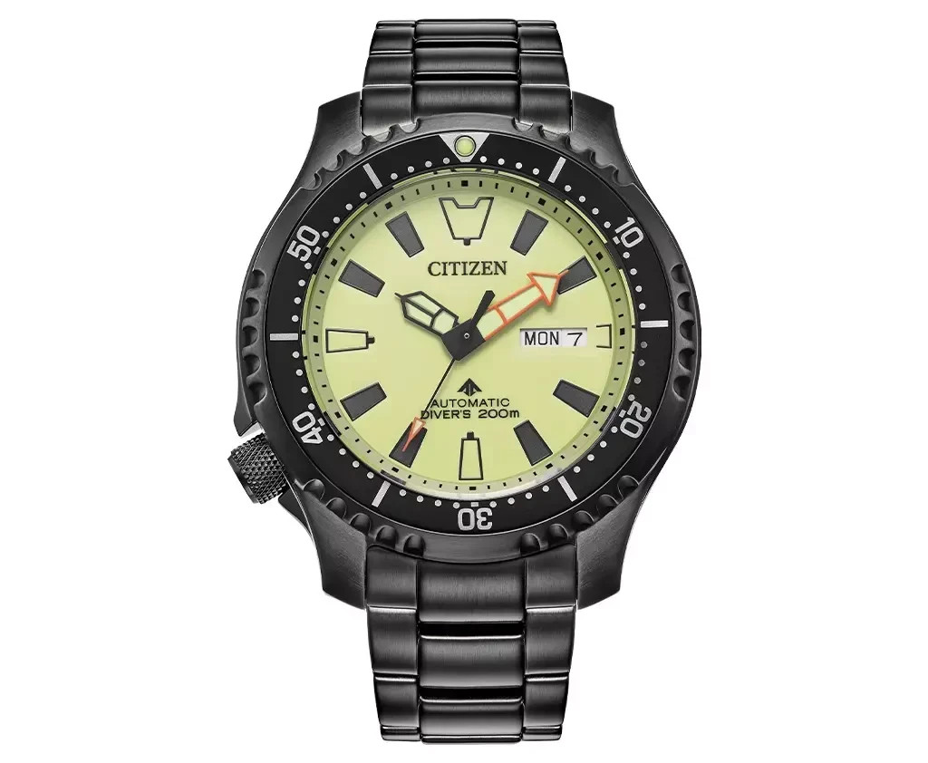 Citizen Men’s Promaster Dive Automatic Yellow Dial Watch – NY0155-58X NEW