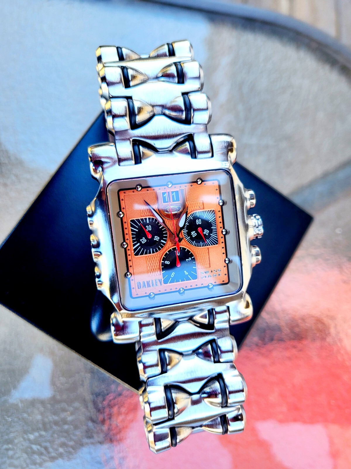 Oakley Hollowpoint/Minute Machine-Titanium Polish Services/Restore finish Watch!