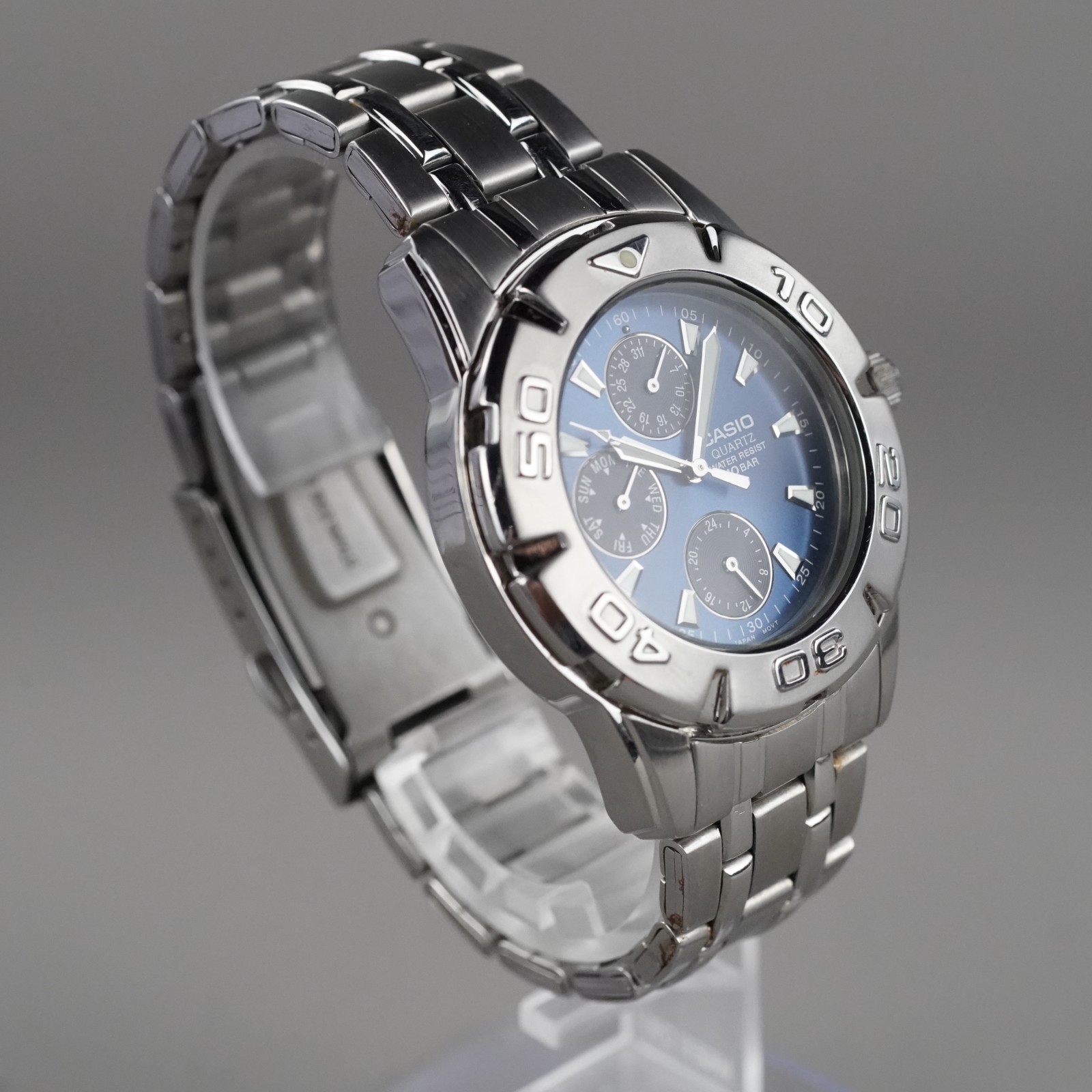 CASIO Vintage Chronograph Diver MTD-1047 Men’s 42mm Watch New Battery