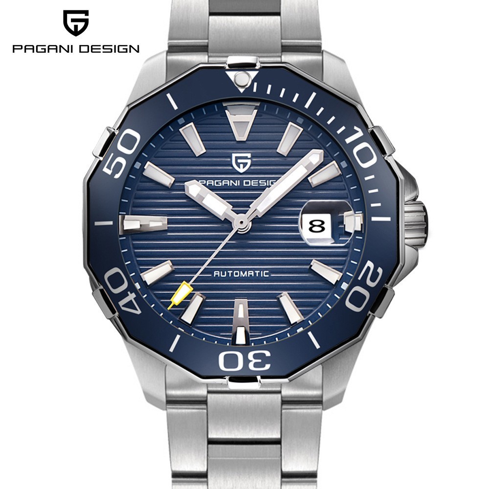 Pagani Design Automatic Mechanical Watch For Men’s Stainless Steel Luxury Date
