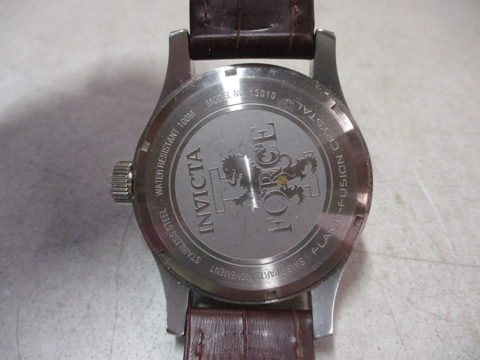 Invicta Mens I Force Quartz Multifunction Watch Model 13010
