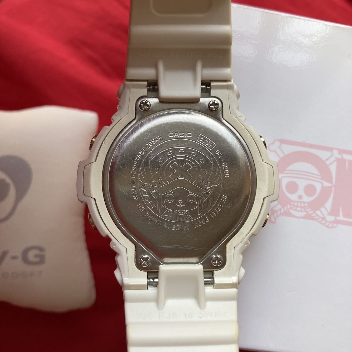 Casio Baby-G One Piece Chopper Collaboration Limited Watch Pink/White Box