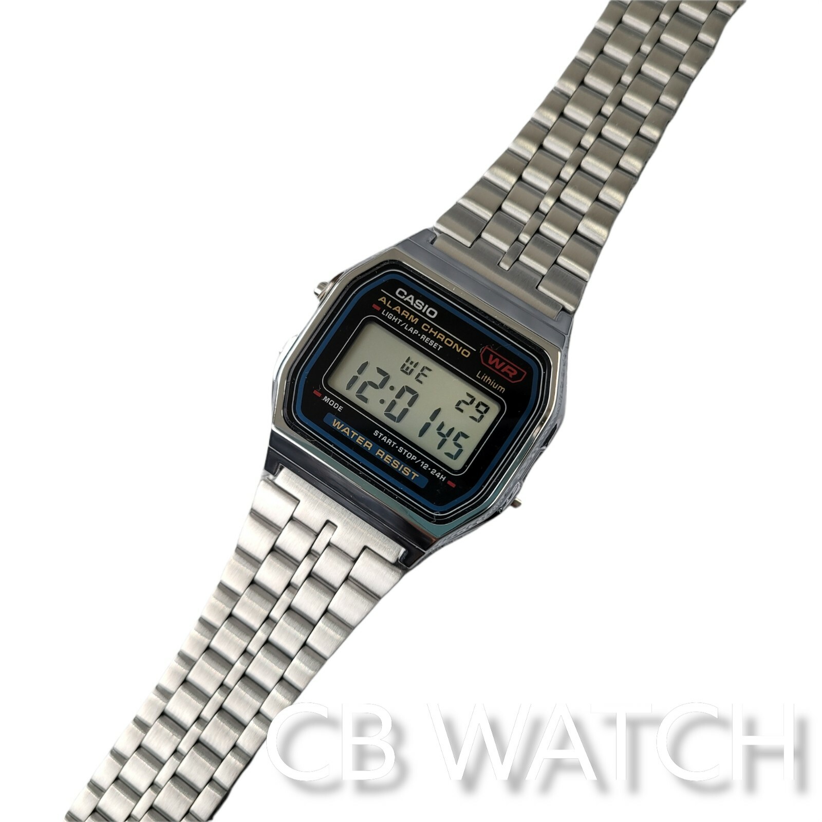 A159WA-N1D Vintage Casio Sliver Digital Watch A159 Made in Japan
