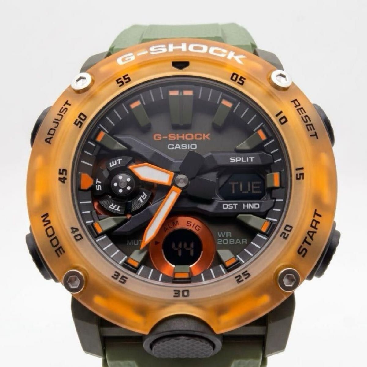 CASIO G SHOCK GA 2000HC 3A Men’s Wristwatch Black Dial