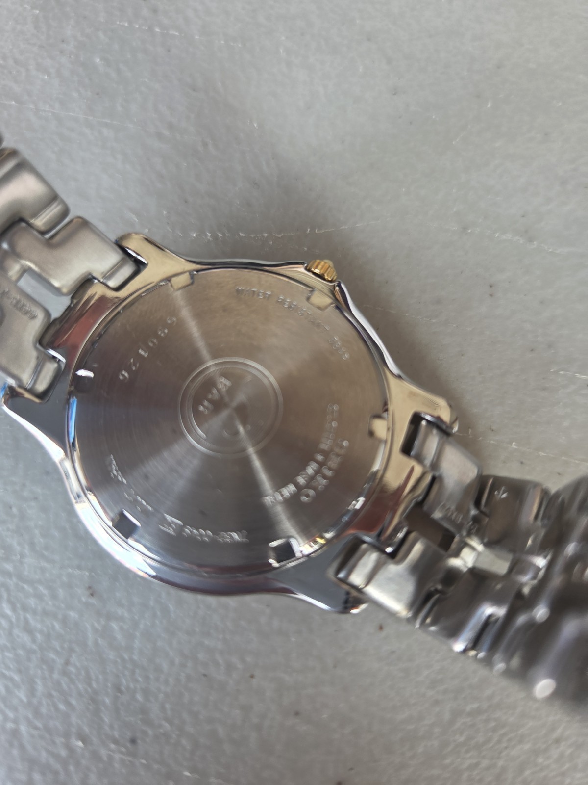 Seiko Two-Tone Watch White Dial Eagle Logo –