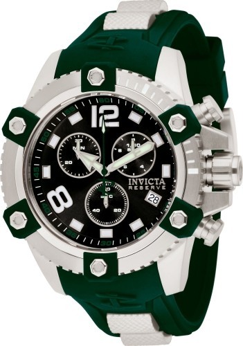 RARE Invicta Men’s Reserve Octane Swiss Chronograph Green Tone Swiss Made Watch