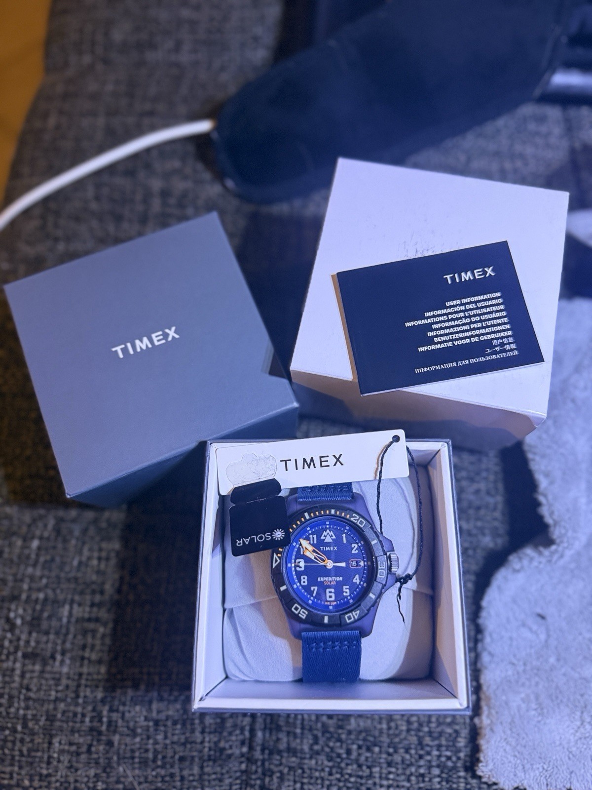 Timex Expedition North Freedive Ocean Men’s Solar Blue Dial Watch TW2V40300 New