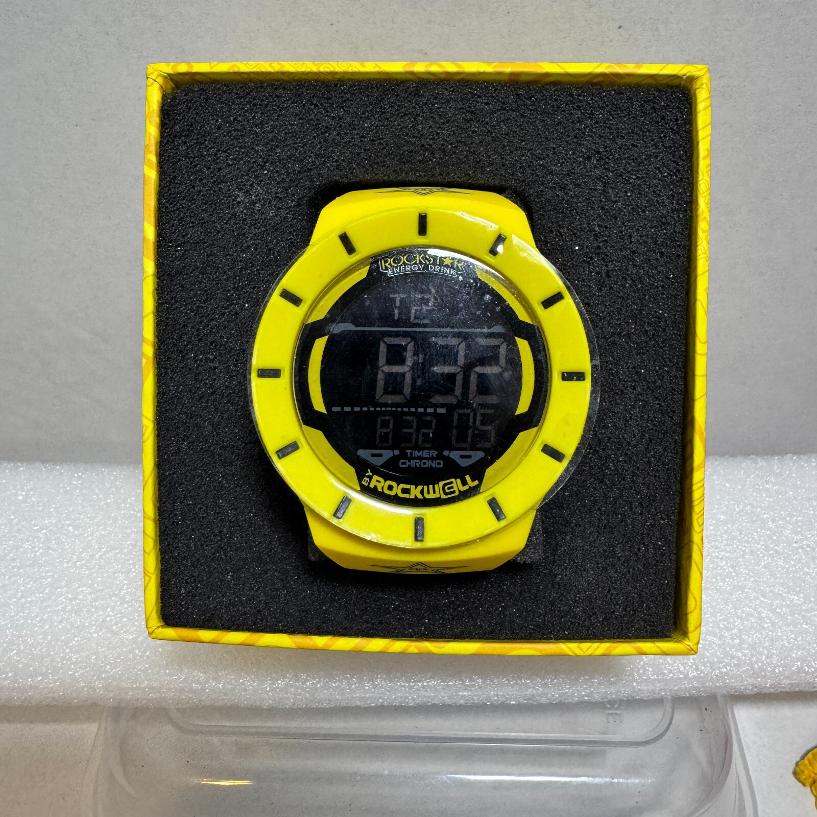Rockwell The Coliseum Rider All YELLOW 48MM 8″ Mens Digital Wrist Watch U