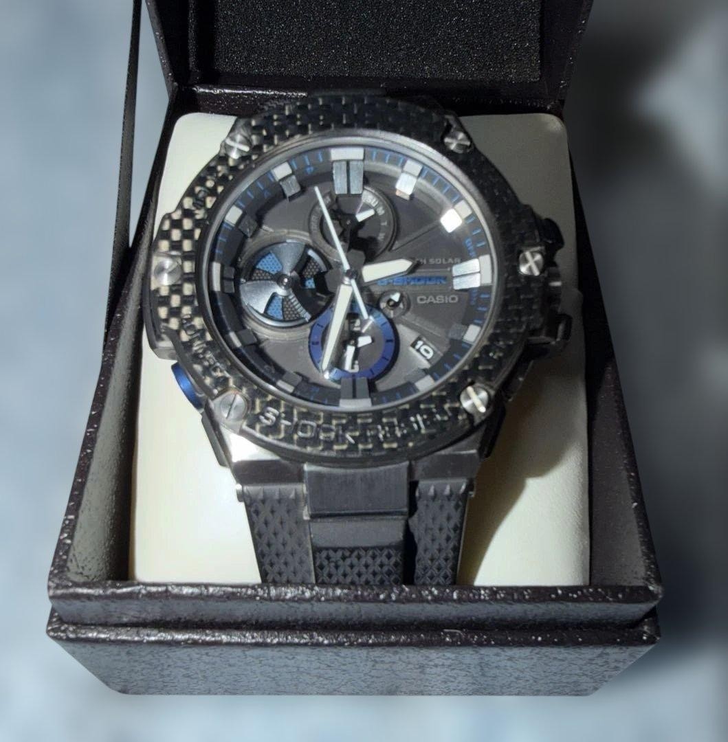 CASIO GST B100XA 1AJ G Shock Watch Stainless Steel Resin Carbon Men from japan