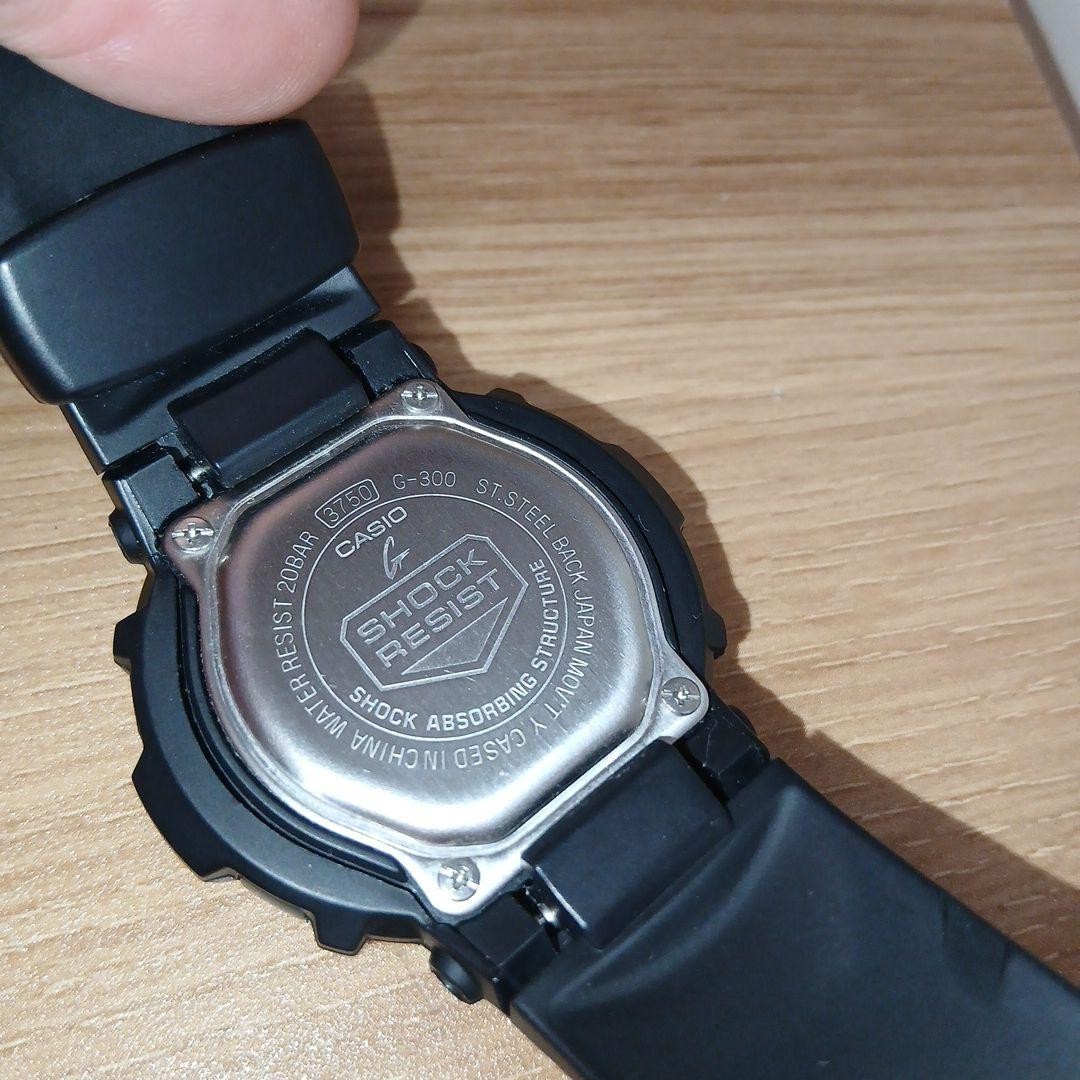 G-300 CASIO G-SHOCK LCD Inversion Black Watch Digital-Analog