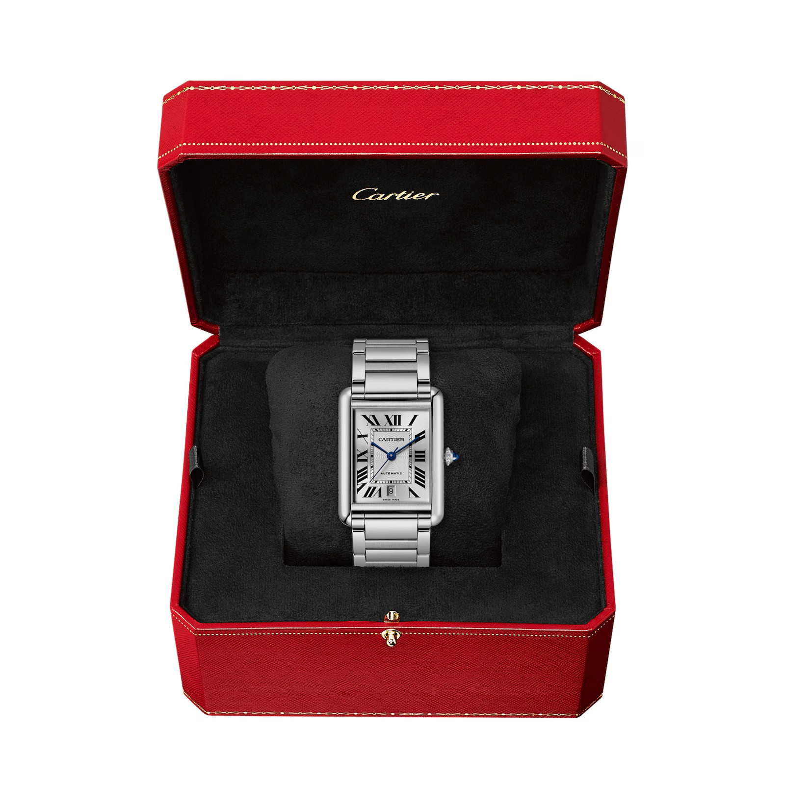 Cartier Tank Must Extra Large Automatic Stainless Steel bracelet Watch WSTA0053