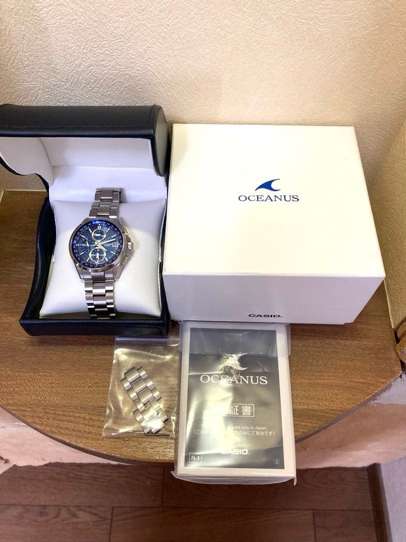 Casio Oceanus OCW-T2600-2A2JF Solar Radio Men’s Watch Used From Japan with Box