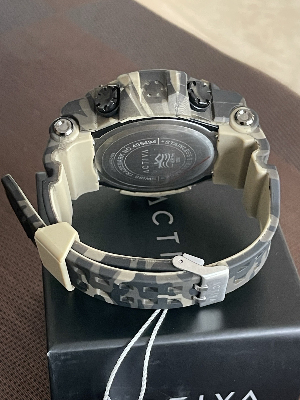 Activa Vulkor X Invicta Analog Digital Men’s Watch – 53mm. Camouflage. Tan, new