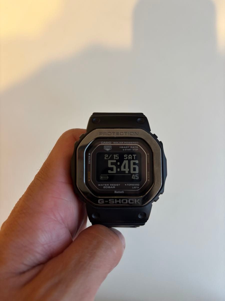 Super Excellent Condition CASIO G SHOCK G SQUAD DW H5600 Black Solar Smartwatch