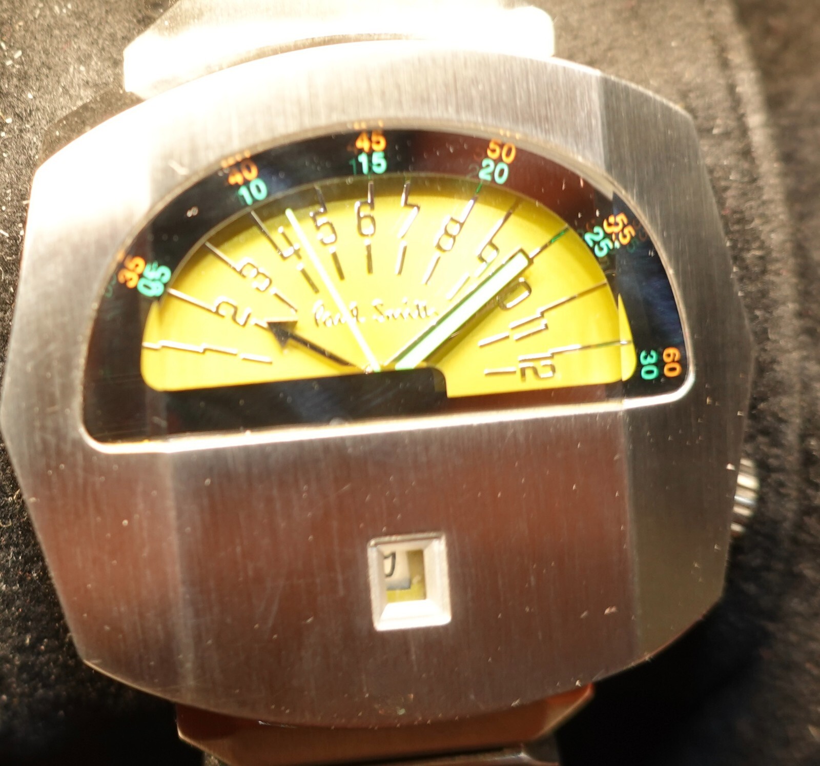 PAUL SMITH “SPEEDOMETER” PS 20 SWISS Green Watch. Sapphire Crystal. RARE