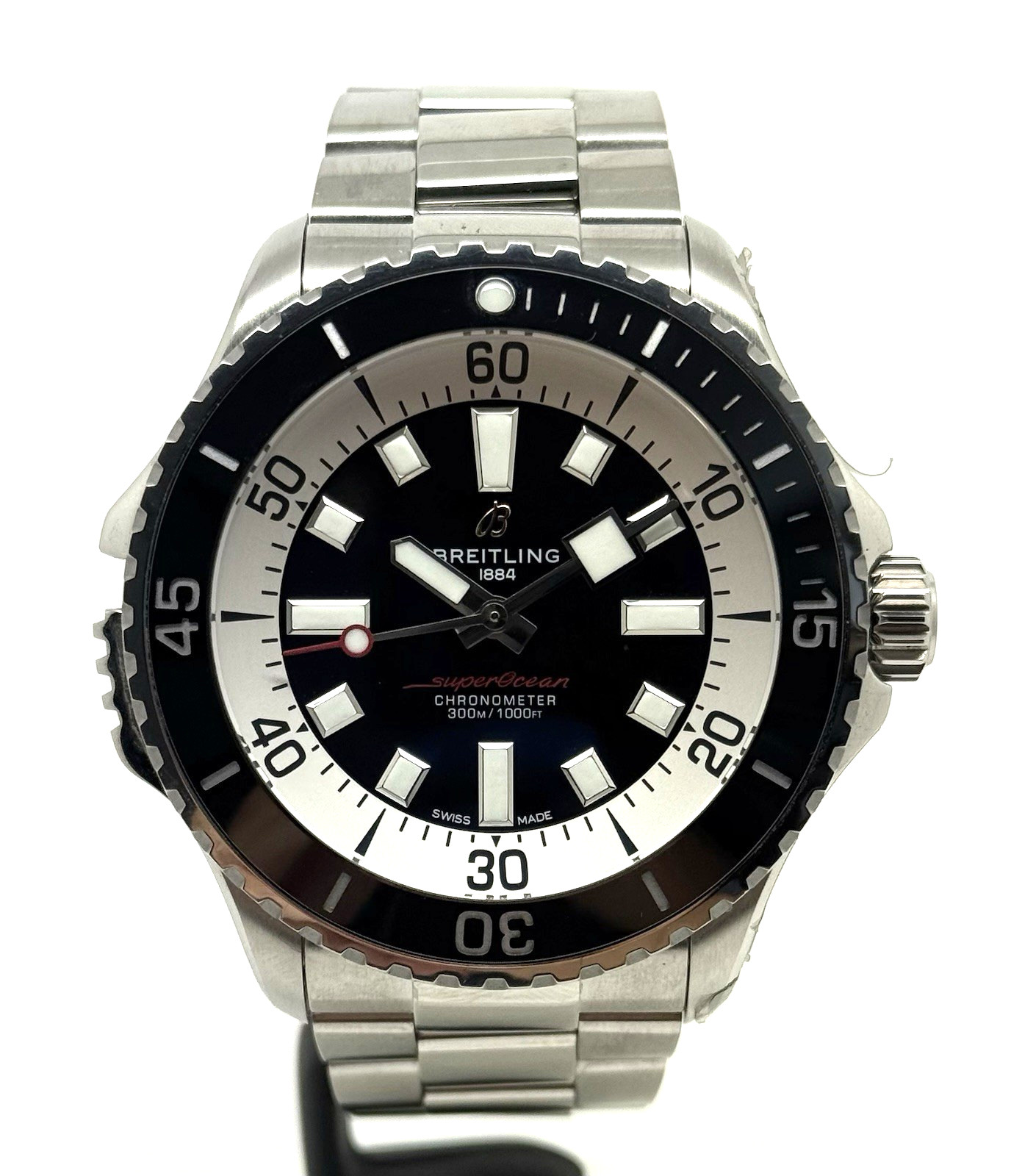 Breitling Superocean Automatic 46 A17378 Men’s Stainless Steel Watch B&P 2022