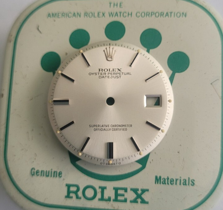 Rolex 100% genuine Amazing Patina lumes Sigma dial,for 36 mm all St.Steel 1601/3