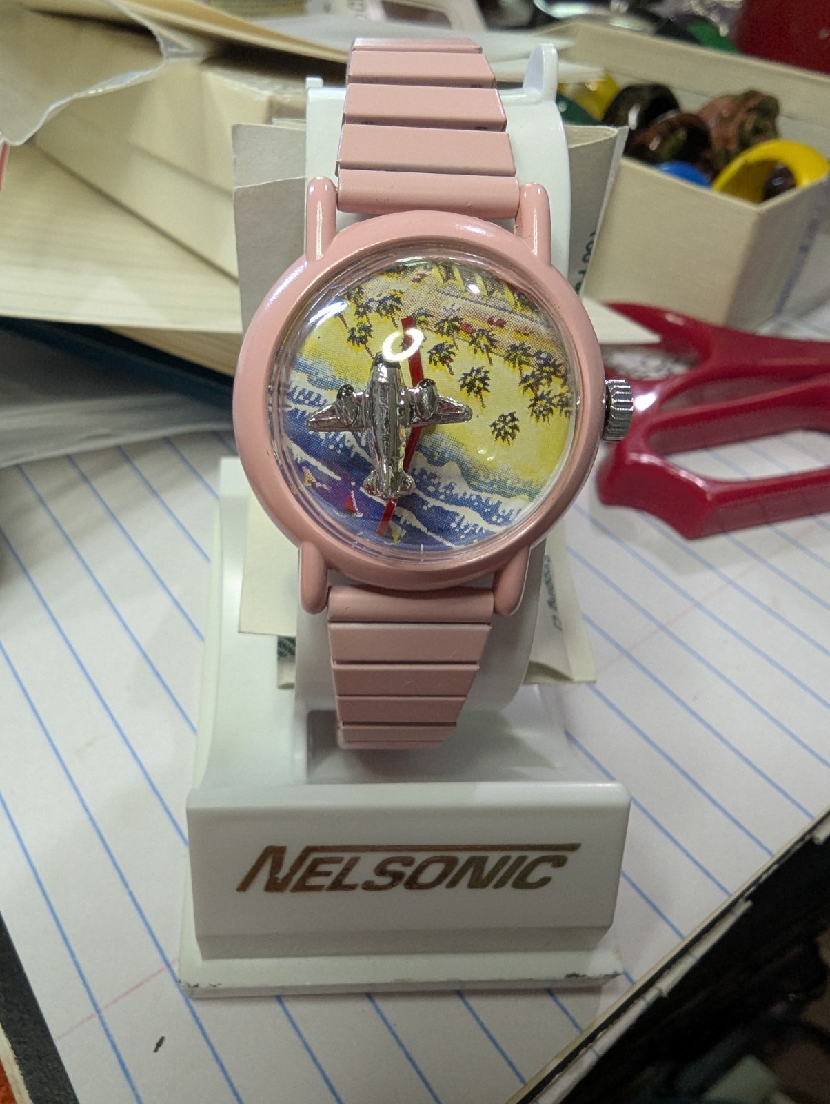 Nelsonic Vintage Watch With Airplane Second Hand