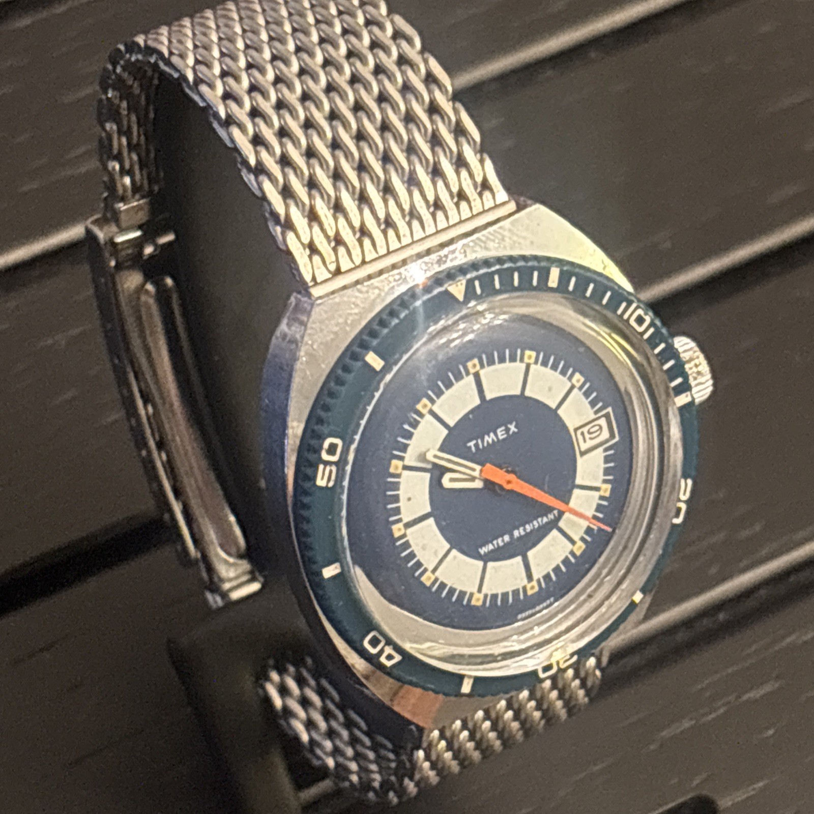 ‼️Vintage Timex Marlin Calendar 🛟Skin Diver 🤿Watch [1977]