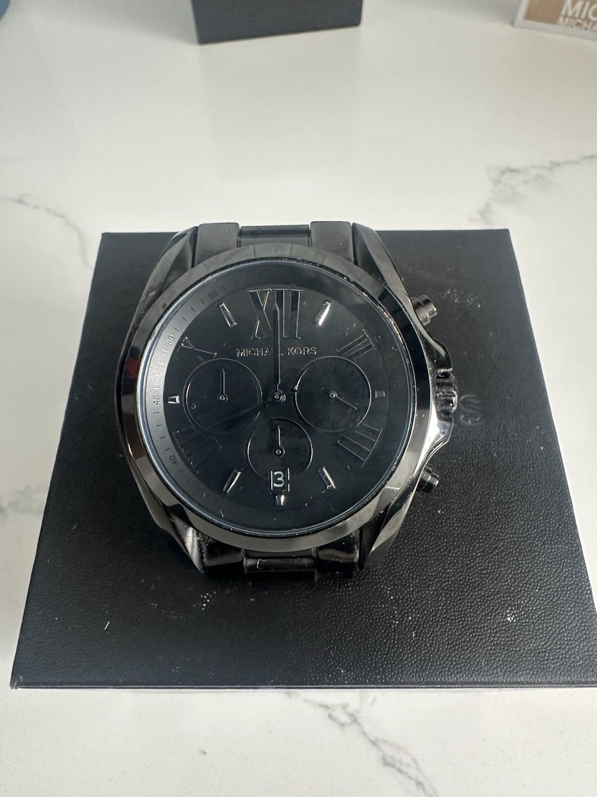 Michael Kors MK5550 Black Stainless Steel – *Needs Battery