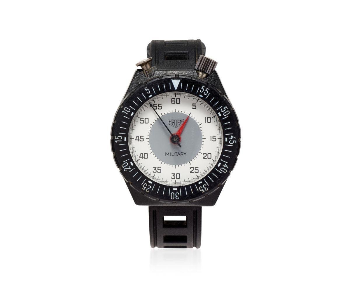 HEUER – Military Stopwatch – Ref 202.508 – Vintage 1980s Collectable