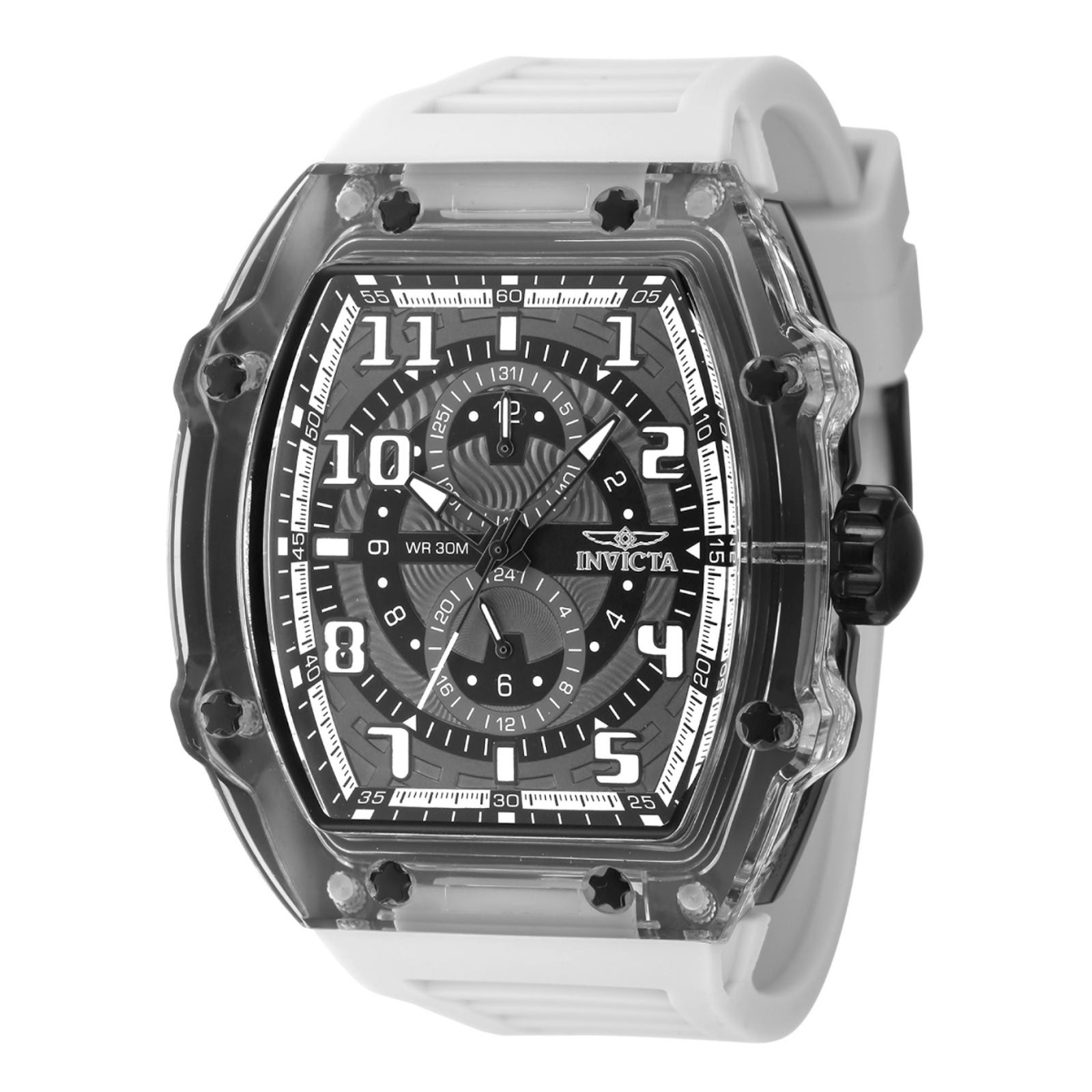 Invicta Racing Cyclone Men’s Watch – 48.5mm, White (48719)