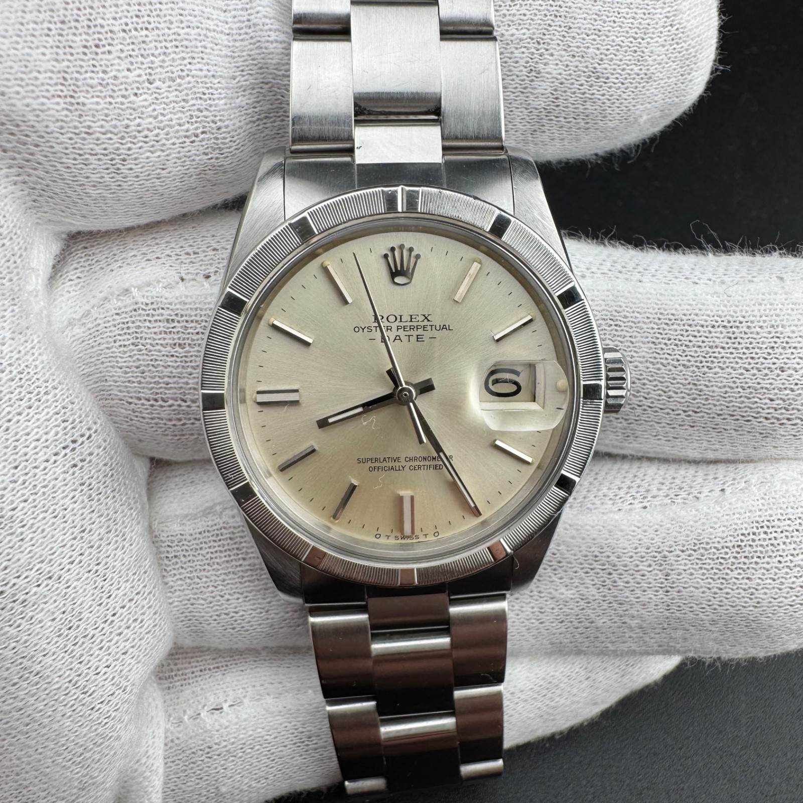 ROLEX Oyster Perpetual Date REF. 1501 Sigma Dial 34mm Automatic Watch NO TARIFFS