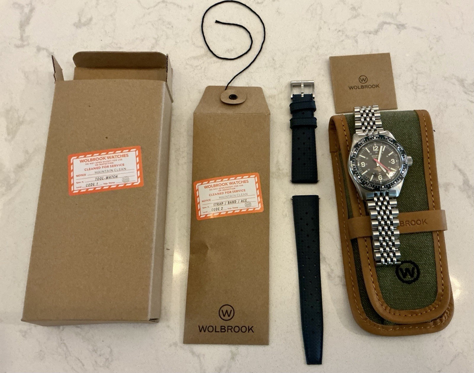WOLBROOK SKINDIVER WT AUTOMATIC & PAN4TIMER Made In France 40mm