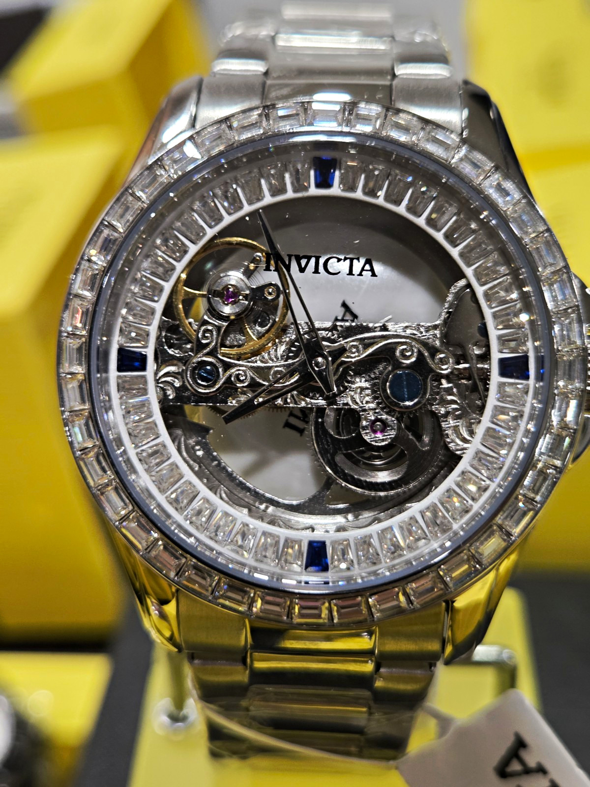 Invicta 69113 Objet D Art Idyll Automatic Skeleton Dial 43mm Silver