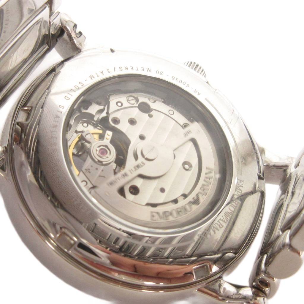 Emporio Armani Luigi Skeleton Automatic Men’s Watch 55mm Stainless Steel Blue Di