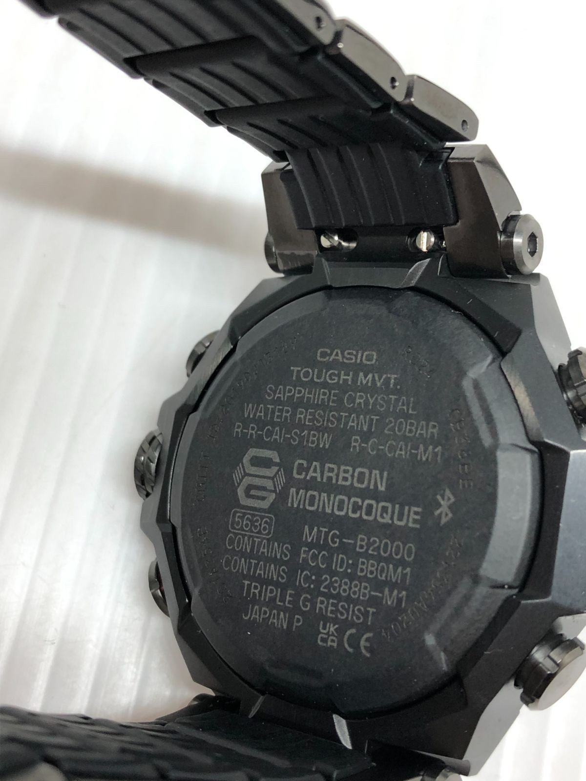 CASIO G-SHOCK MTG-B2000BD-1A4JF Purple Black Watch Wrist 23cm From Japan