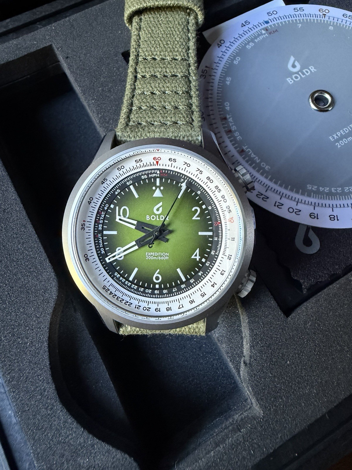 BOLDR Expedition Enigmath Sinharaja/Green Wristwatch