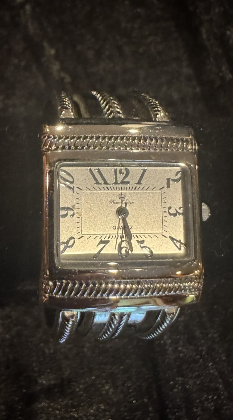 Premier Designs Cairo Silver Plated Women’s Cuff Watch RV $69