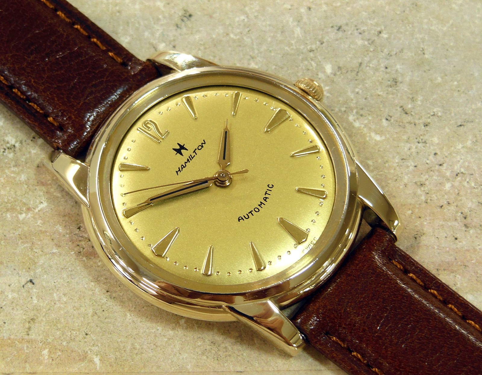 1950’s Vintage HAMILTON Automatic, Stunning CHAMPAGNE Dial, Serviced / Warranty