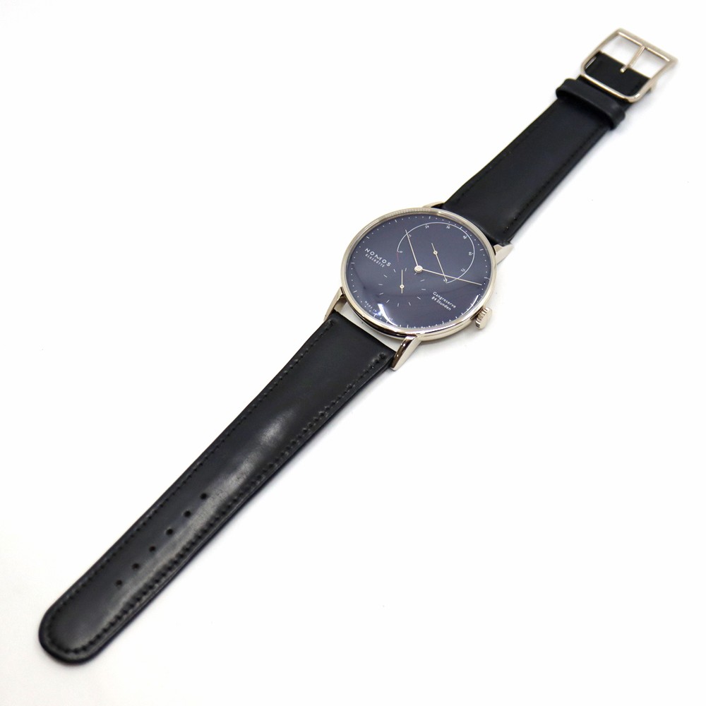 Nomos Lambda Deep Blue NMLA4DR3BL2 42.0mm White Gold Blue Wristwatch #UW2153