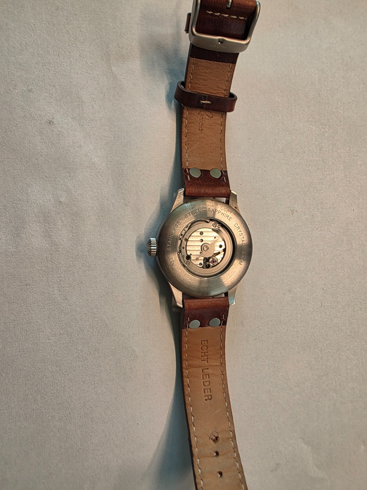 Laco Aachen 42 Automatic Pilot Watch 861690 Type B Flieger Sapphire Germany