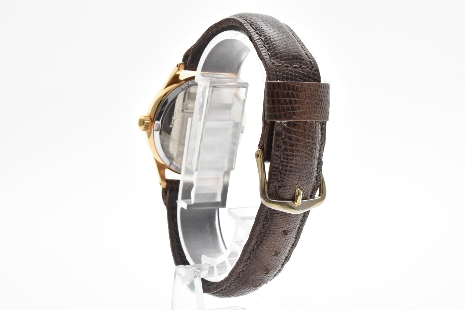 [NEAR MINT] ORIS Pointer Date 302-7285B 17Jewels Manual Gold White Men’s Watch