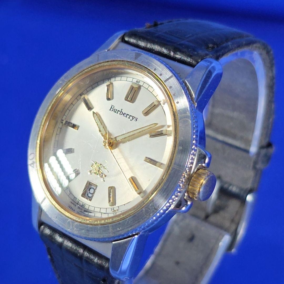 [Battery replaced and function checked] Burberrys Vintage Date