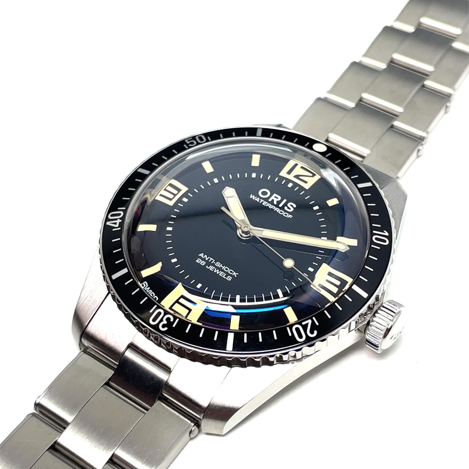 Oris Divers Sixty-Five 60th Anniversary 40mm Watch 0173377724034 Black Dial Stee