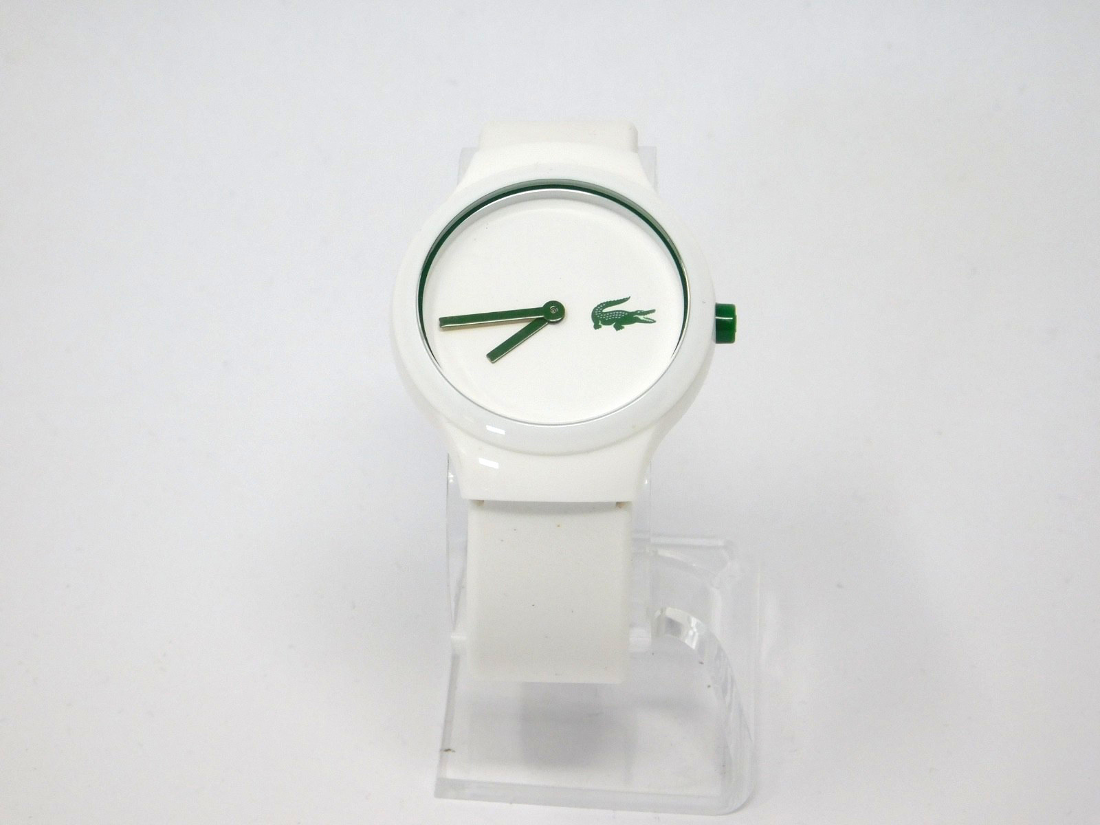 Lacoste Coa Watch White Dial Logo Silicone Band Unisex Sporty lc 90.4 47 2642