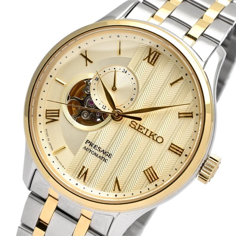 SEIKO PRESAGE SARY238 Japanese Garden Mechanical Automatic Watch Gold Dial