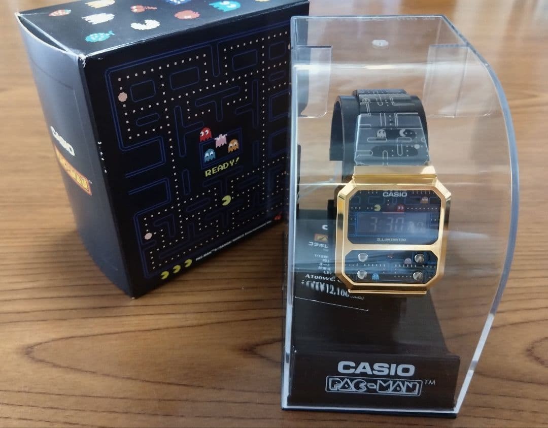 CASIO A100WEPC PAC-MAN COLLABORATION LIMITED EDITION RETRO DIGITAL WATCH