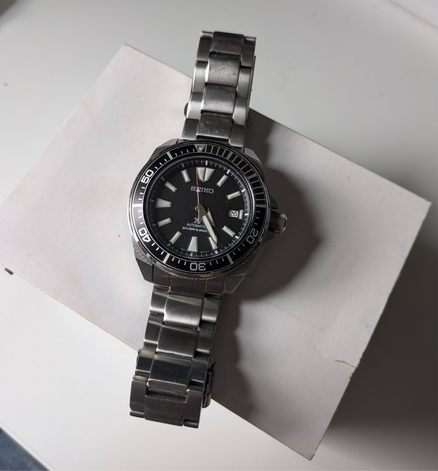 SRPB51K1 Seiko Prospex Men’s Black Diver Watch Silver and Black 2020